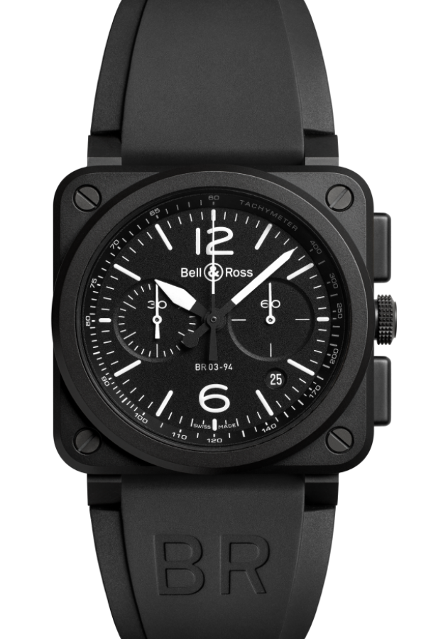 BR 03-94 BLACK MATTE 42MM - BR0394-BL-CE